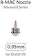 Gaahleri Replacement Nozzle 0.35mm Ghad-39