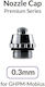 Gaahleri Ανταλλακτικό Nozzle Cap 0.3mm Premium Mobius