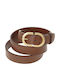 Leather Women's Belt Brown