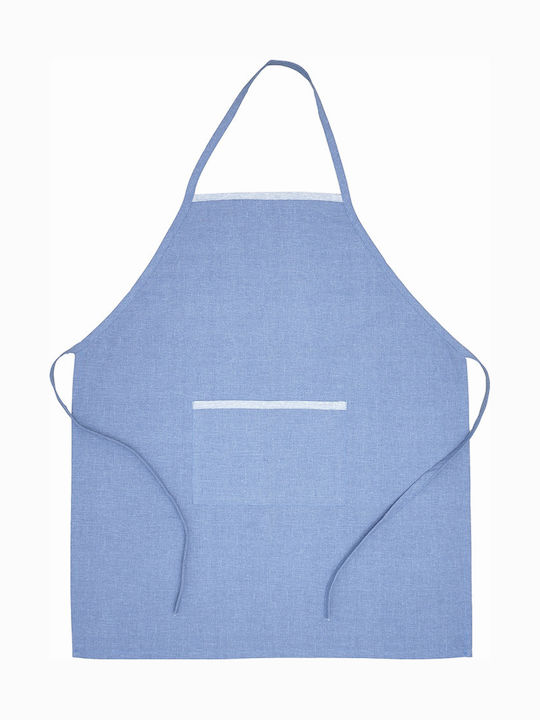 Dimeco Blue Kitchen Apron 80x70cm 23039205403-BL
