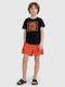 Sport Kinder Shorts Bermudas Orange