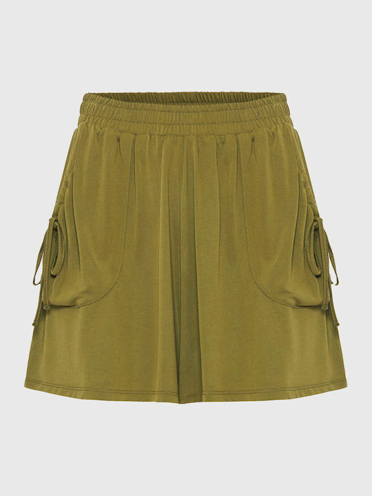 Funky Buddha Women's Khaki Shorts
