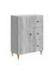 Wooden Sideboard with Drawers Gray Sonoma 66x34.5x90cm