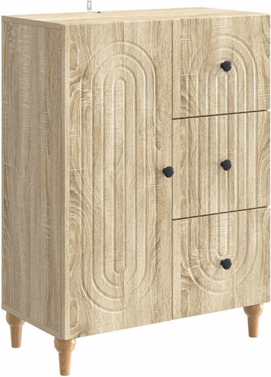 Wooden Sideboard with Drawers Sonoma 66x34.5x90cm
