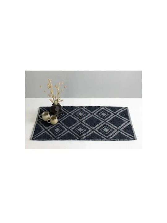 Palamaiki Χαλί Χειροποίητο Βαμβακερό 60x120cm Grey