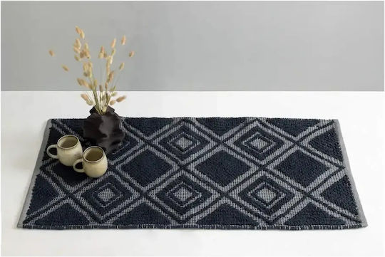 Palamaiki Χαλί Χειροποίητο Βαμβακερό 60x120cm Grey