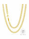 Bijou Box Men's Cuban Neck Chain Steel Gold Plated