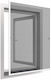 Easy-Life Window Mosquito Net Permanent made of Aluminum White with Frame 150x130cm