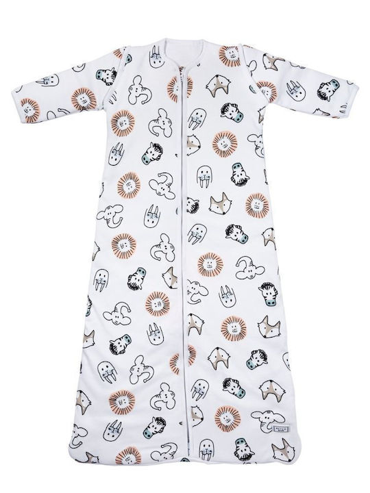 Meyco Winter Baby Sleeping Bag 2.5 Tog Animal Multicolour with Detachable Sleeves