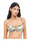 Bikini Σουτιέν με Ενίσχυση Floral Πολύχρωμο