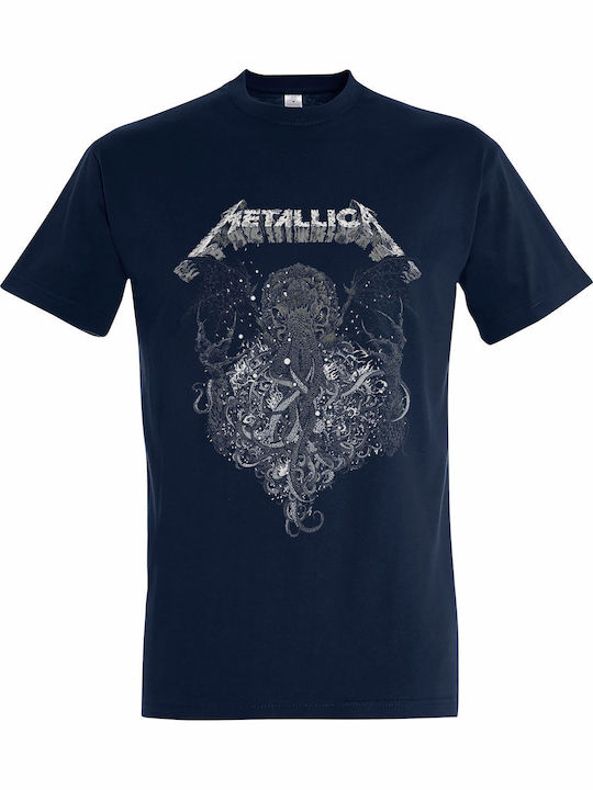 T-shirt Unisex " Metallica Call Ktulu " French Navy