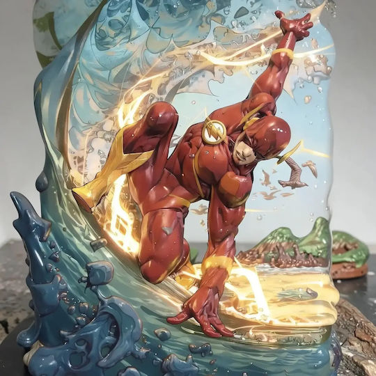 Фигура Flash V3 От DC 3D Принтирана 7 6 См 1:24