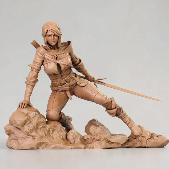 Figurină Ciri The Witcher 3 3D Tipărită 11 4 Cm 1:16