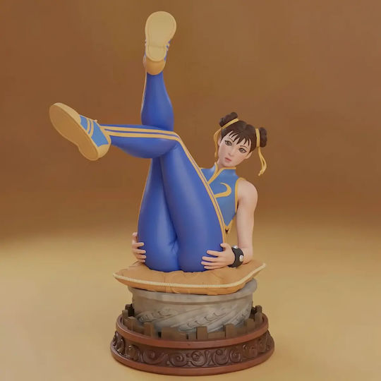 Фигура Fortnite Chun Li Скулптура 3D Отпечатана 7 6 См 1:24