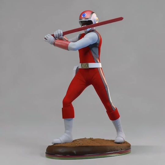Figure Choushinsei Flashman 3D Printing Model Red Flash 3D Printed 7 6 Cm 1:24