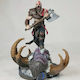 Figure Kratos On Fire Troll Head God War 3D Printed 7 6 Cm 1:24
