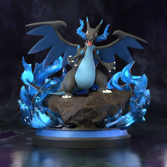 Figurină Mega Charizard Pokemon Pregătită Pentru Imprimare 3D 20 Cm 1:8
