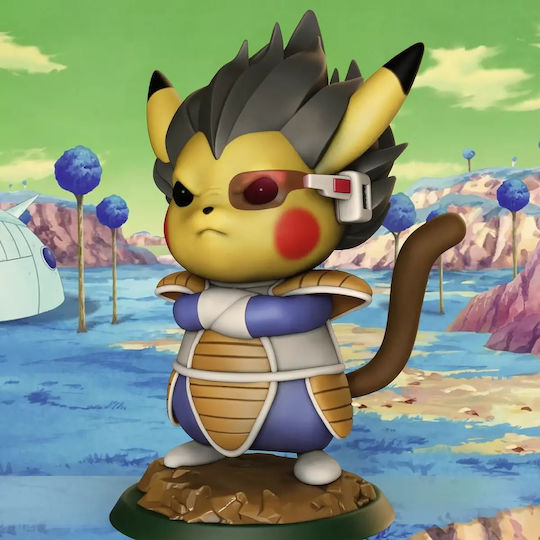 Figurină Pikachu Cosplay Vegeta Ready To 3D Tipărită 11 4 Cm 1:16