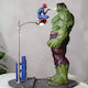 Sammelbare Figuren Hulk Vs Spiderman Aus Marvel 3D Gedruckt 11,4 cm 1:16