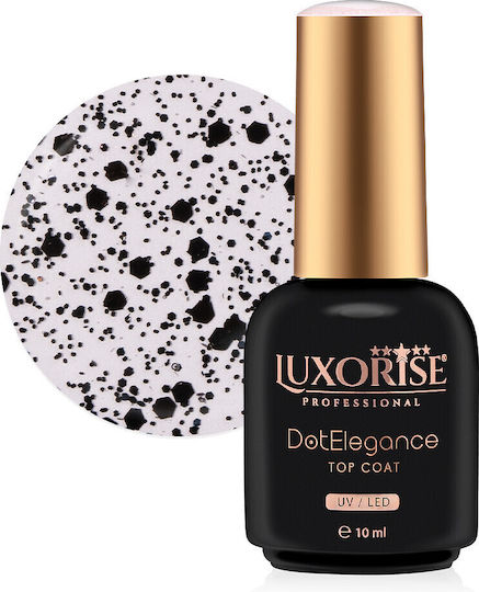 Top Coat Luxorise Dot Elegance Black Bliss 10ml