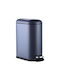 Relaxdays Waste Bin Stainless Steel with Pedal Gray 10lt