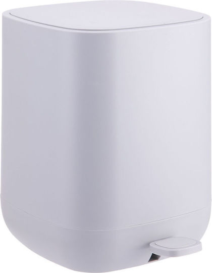 Relaxdays Plastic Waste Bin with Pedal Gray 9lt