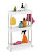 Relaxdays Troleu De Bucătărie Din Plastic Cu 3 Locuri Gri 41.5x14.5x62cm