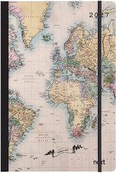 Next World Map Ii Agendă Zilnică B6 2027 Spiral...