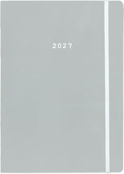 Next Pastel Ημερήσια Ατζέντα B6 2027 Γκρι 12x17εκ.