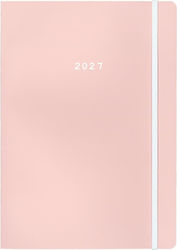 Next Pastel Ημερήσια Ατζέντα B6 2027 Ροζ 12x17εκ.