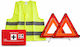 Car Emergency Kit with Pharmacy Warning Triangle Reflective Vest and Gloves