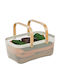 Relaxdays Coș De Depozitare Alb 43x27x17.5cm