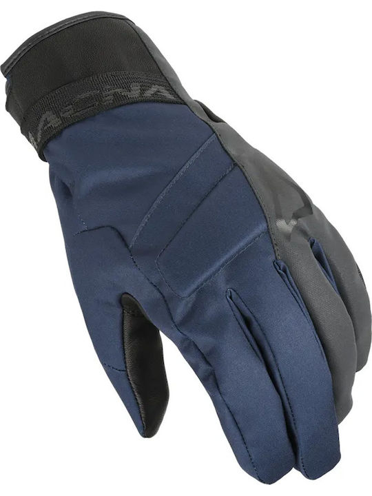 Macna Daunto RTX Winter Men's Motorcycle Gloves Waterproof Blue Black