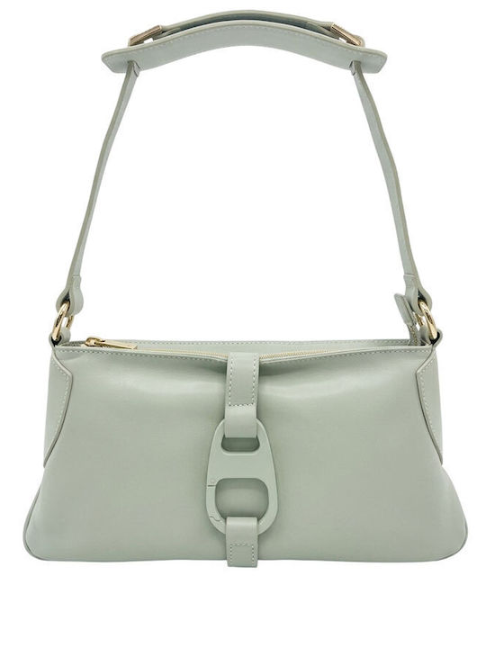 Leather Women's Shoulder Bag Green