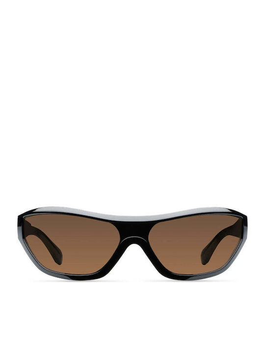 Meller Ade Unisex Sunglasses with Black Frame and Black Polarized