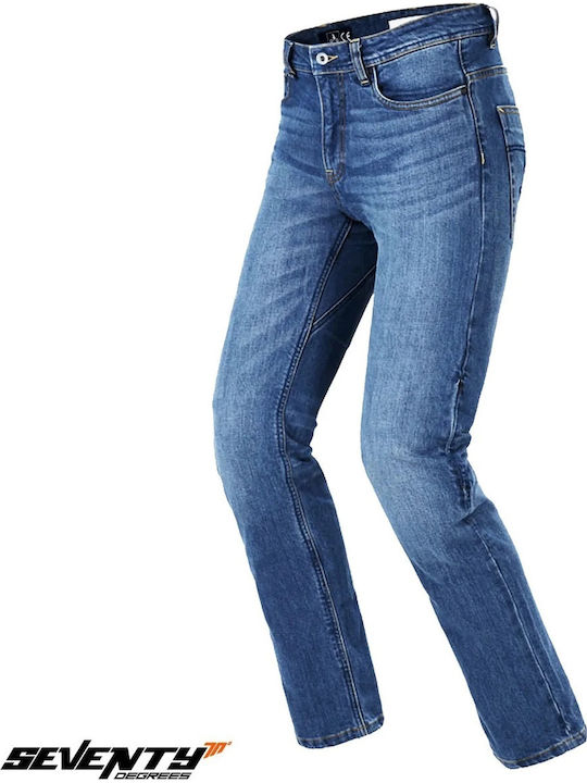 Seventy Degrees SD-PJ18 Torino Pantaloni Moto De Vară Pentru Bărbați Albaștri