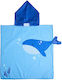 True Blue Kinder Strandponcho Walhai 120x60cm