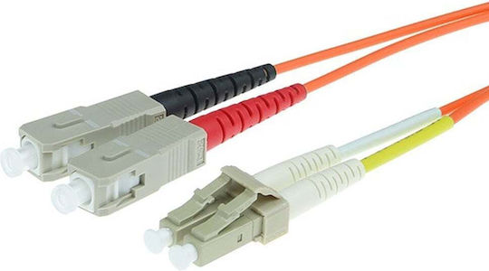 Act Cablu De Rețea Cu Fibră Optică LC-SC 0.5m Portocaliu