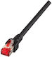 EFB S/FTP Cat.6 (Gigabit) Καλώδιο Δικτύου Ethernet 2m Μαύρο