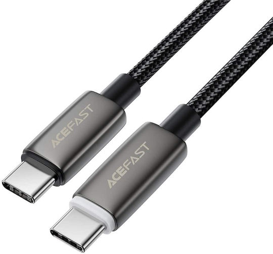 Acefast Braided USB 2.0 Cable USB-C Male - USB-C 60W Black 1.2m