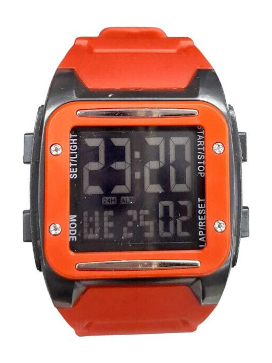 Digital Womens Watch 40mm Battery with Red Meta...