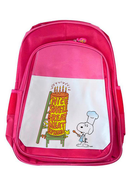 Kinder Schulranzen Snoopy Rosa 41x30x15cm