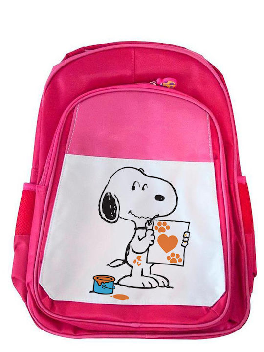 Kinder Schulranzen Snoopy Rosa 41x30x15cm