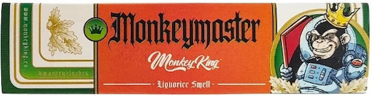 Monkey King Cigarette Rolling Papers King Size Aromatic Licorice with Cone Tips 32 Papers 1 Piece
