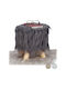 Taburet Camera De Zi Din Lemn Gri 31x31x31 Cm