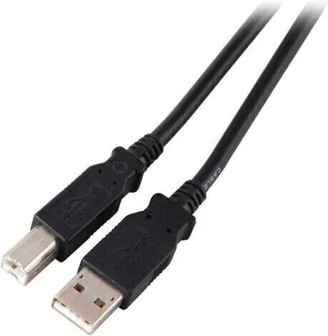Efb Usb2.0 Anschlusskabel A-b St.-st. 1.8m Schwarz Classic