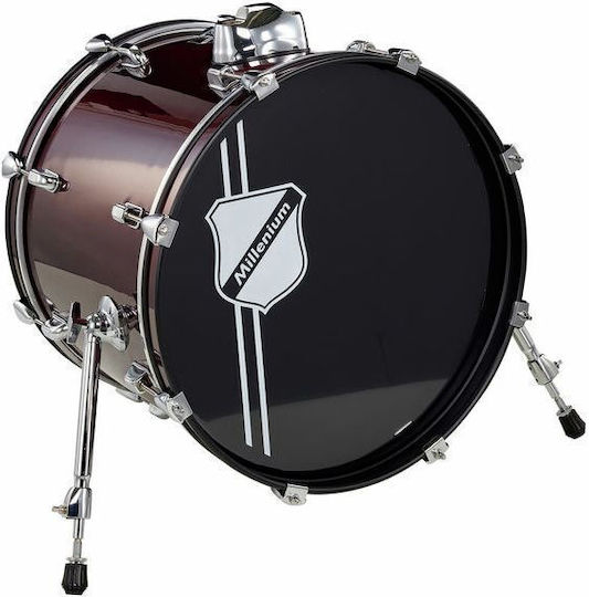 Millenium Focus 18x14 Bass Drum Red Kick Drum Parade Drums