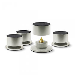 Dynavox Pernă de Izolare Ba-4 Highend Absorber Argintii 208104 Set 4 Bucăți