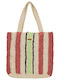 Protest Wicker Beach Bag Beige