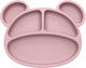 Tedsy Children's Silicone Food Plate Pink